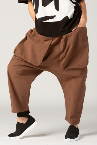 ALEMBIKA Taschino Pant in Sepia Brown