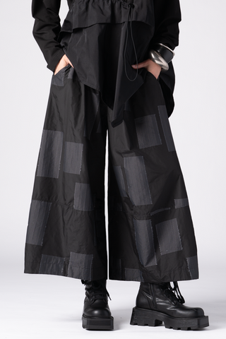 ALEMBIKA Lisbon Pant in Black with Rectangles
