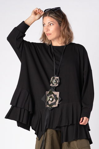 ALEMBIKA Volant Top in Black
