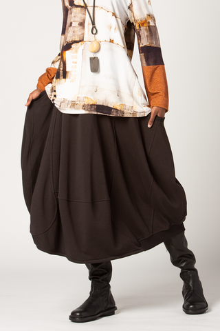 ALEMBIKA Palla Skirt in Black Jersey