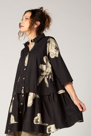 ALEMBIKA Rosa Shirt in Black