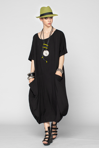 Aria Dress in Black Boston