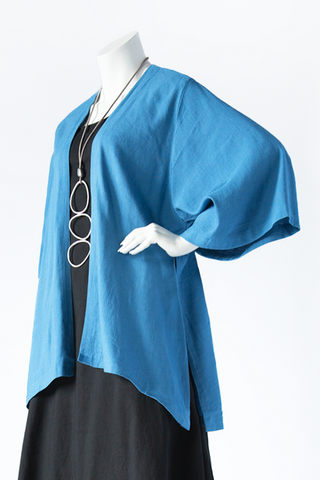 Short Kimono Jacket in Bonaire Papyrus
