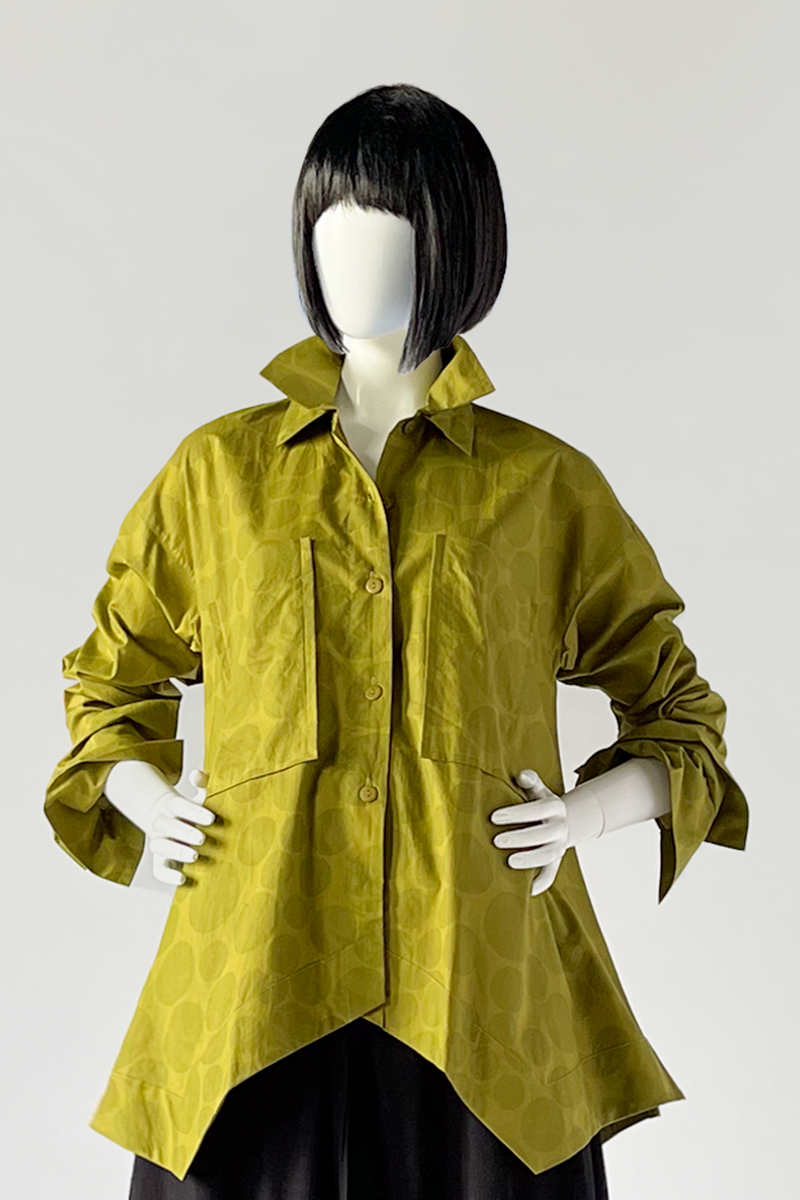 Outside Shirt in Green Chartreuse Bellini