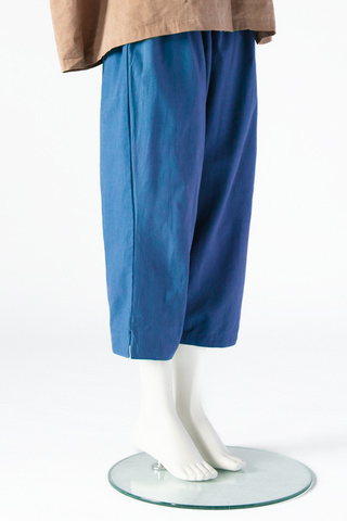 Crop Pant in Blue Trench