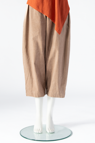 Crop Pant in Sand Trench