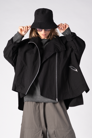Left Bank Jacket in Black Canvas