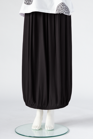 Tunnel Skirt in Black Crinkle