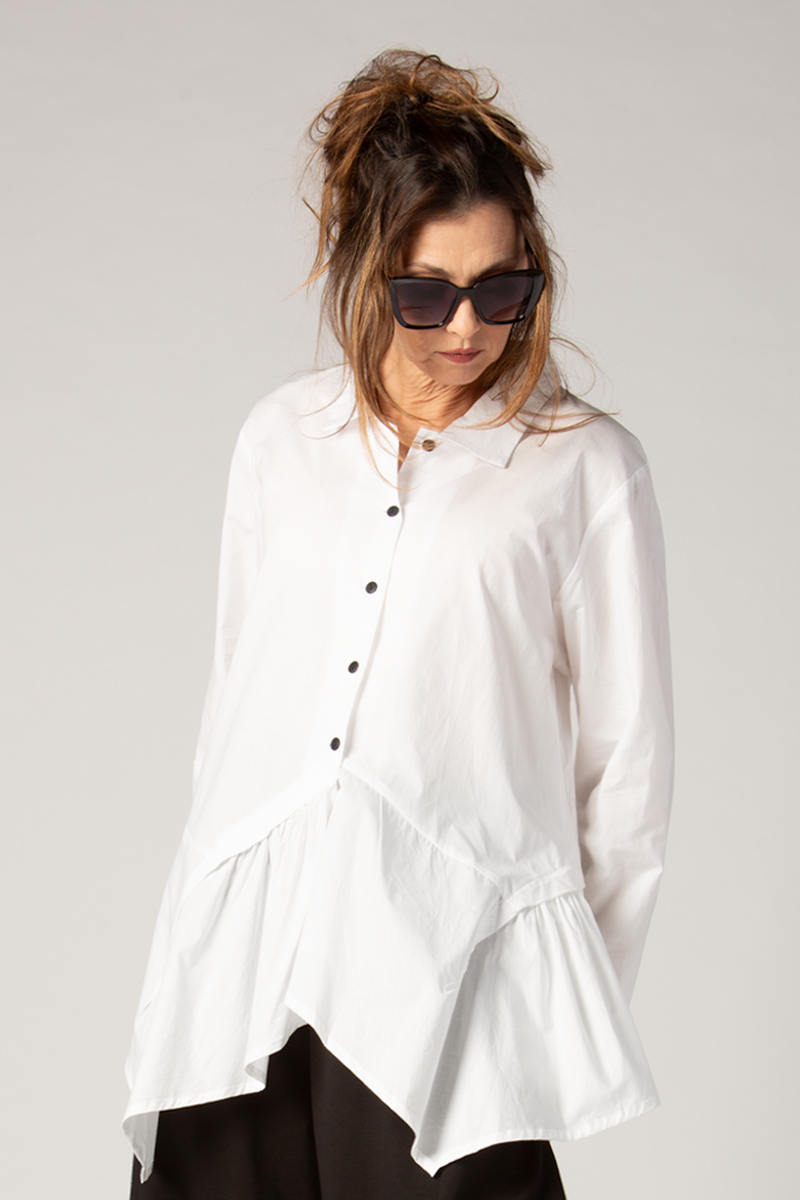 Marigot Shirt in White Carnaby | KALIYANA.COM