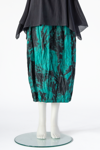 Tunnel Skirt in Emerald Print Carnaby