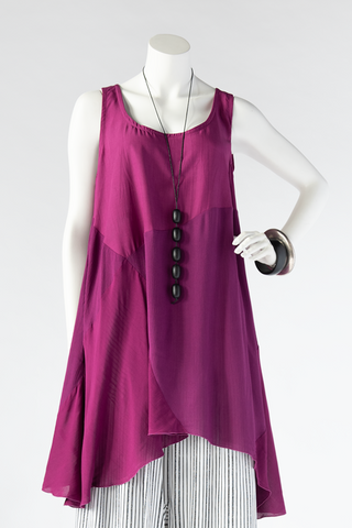 Ibiza Top in Flamingo Delphi/Crinkle