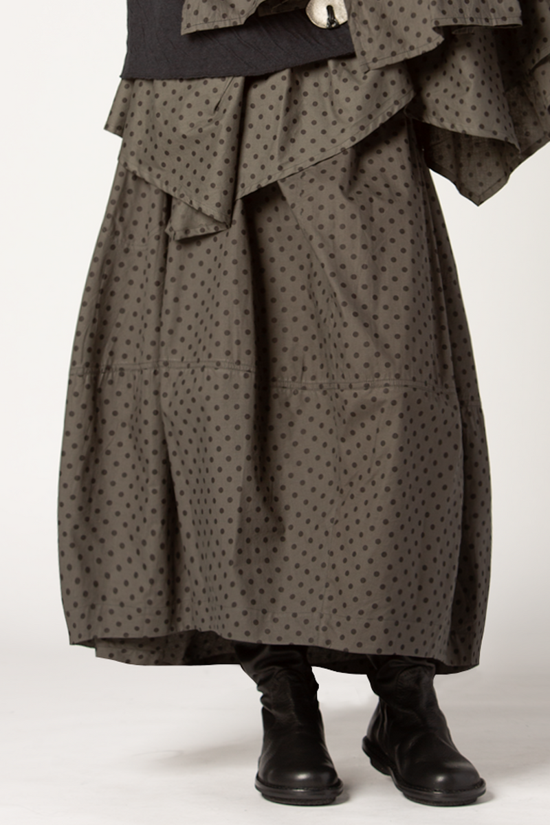 Kyoto Skirt in Grey Dots Carnaby