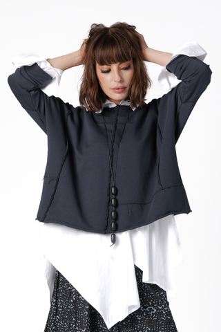 GRIZAS Hako Top in Navy Jersey