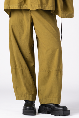 GRIZAS Taru Pant in Green Chartreuse Cotton
