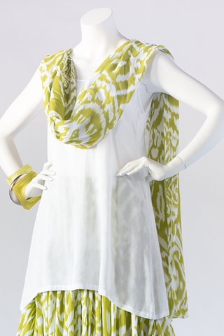 Delphi Scarf in Lime Ikat Delphi