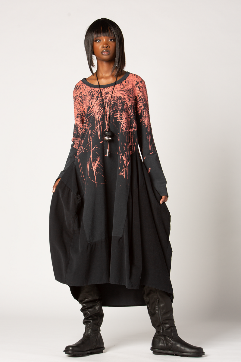 LUUKAA Emma Dress in Black Jersey | KALIYANA.COM