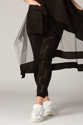 LUUKAA Tight Pant in Black Dots