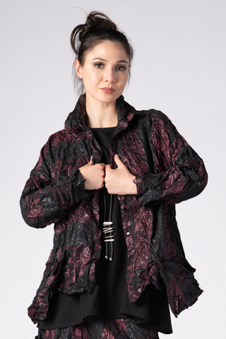 LUUKAA Liso Jacket in Berry Stripe