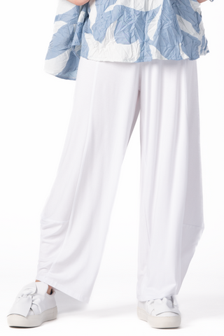LUUKAA Isadora Pant in White Jersey