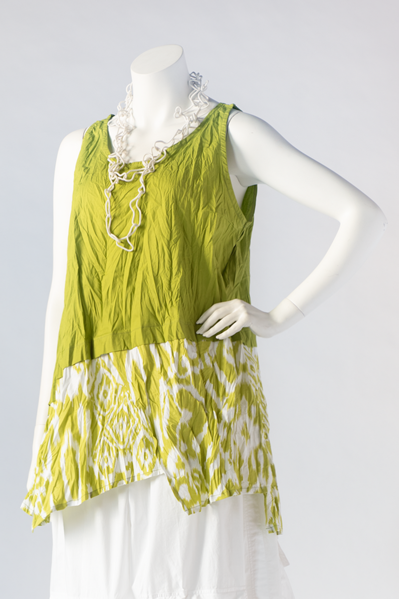Action Top in Lime Ikat Carnaby