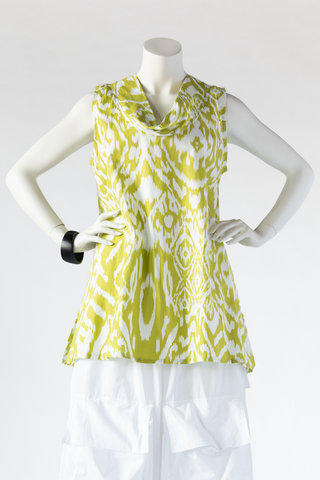 Vespa Top in Lime Ikat Carnaby