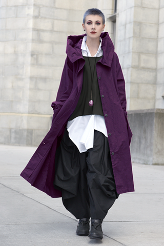 Phoenix Coat in Malbec Canvas