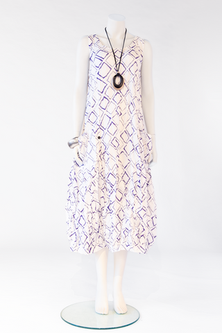 N/S Fab Dress in Purple Carre Carnaby