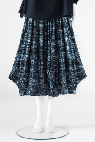 Balloon Skirt in Steel Nikko Crinkle