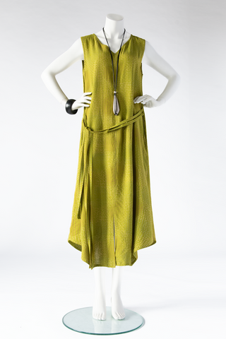 Pentagon Dress in Lime Hana