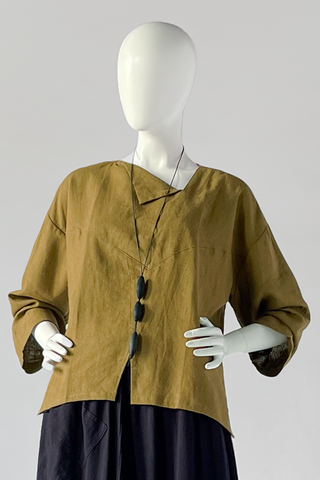 Tuesday Top in Olive Roma