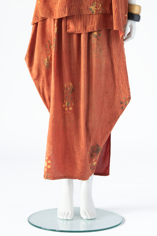 Triangle Skirt in Orange Lantern