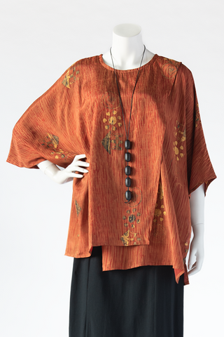 Butterfly Top in Orange Lantern