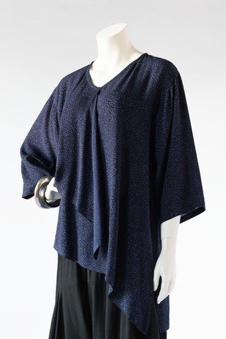 Soho Top in Cassis Decimal Crinkle