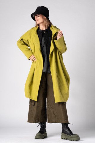 Lancaster Coat in Chartreuse C Canvas