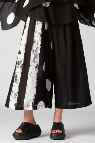 Wide Pant in B&W Rollo Delphi