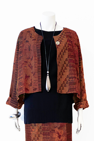 Crop Jacket in Copper Palenque Roma