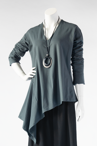 Michelle Tunic in Charcoal Tokyo