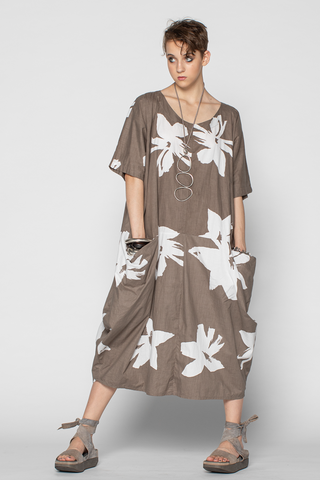 Aria Dress in Taupe Georgia Carnaby