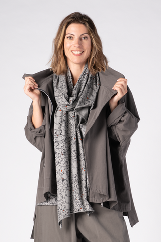 Left Bank Jacket in Woodsmoke Canvas