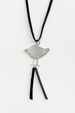 Bird Necklace in Silver