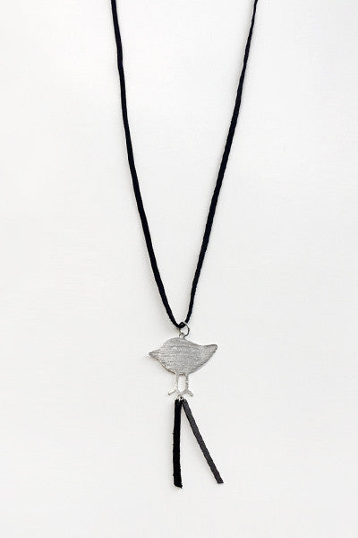 Bird Necklace in Silver