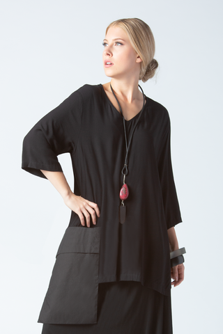 One Pocket Top in Black Boston