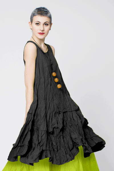 Manifold Dress in Black Carnaby