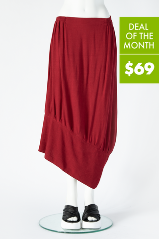 Montreal Skirt in Cherry Papyrus