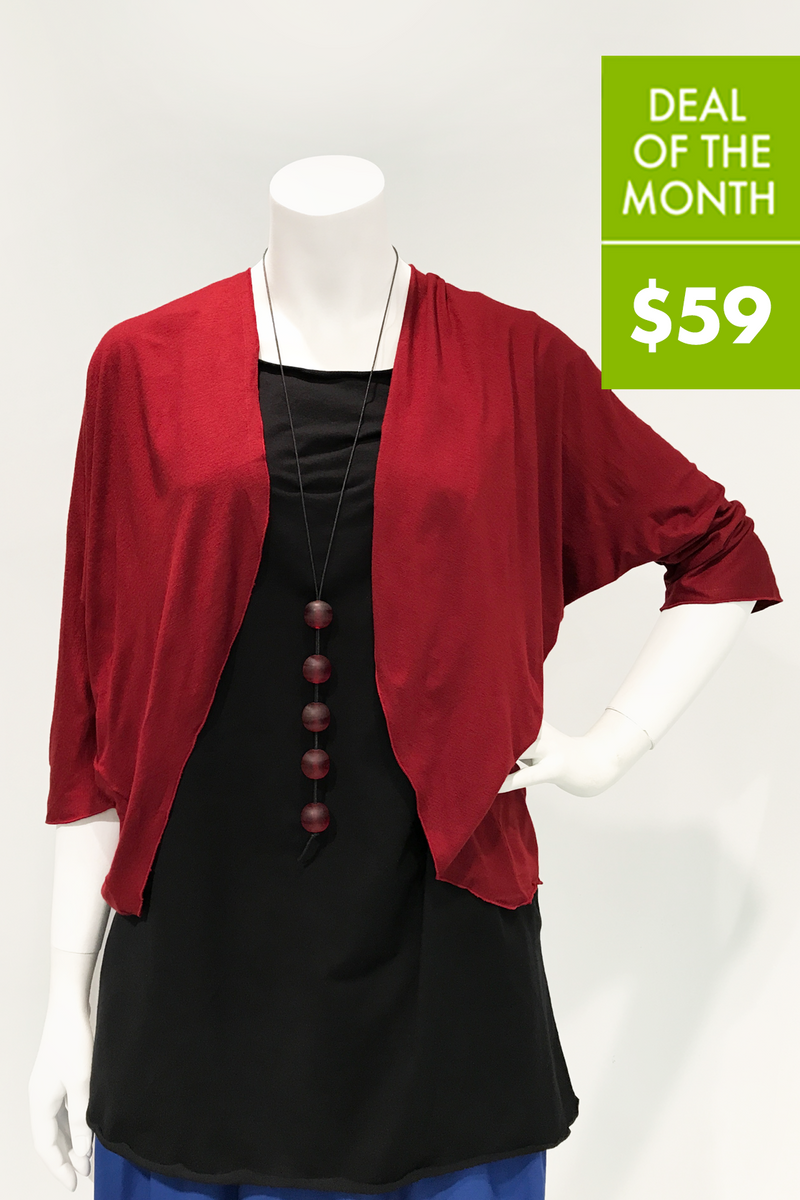 Cover Up Jacket in Cherry Danube