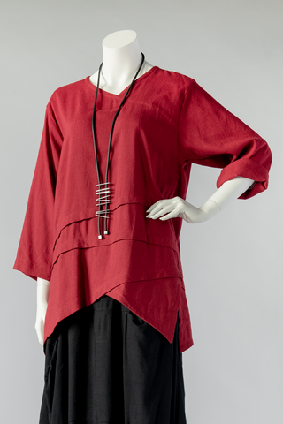 Fujiyama Top in Cherry Papyrus