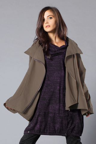 Left Bank Jacket in Smoke Canvas