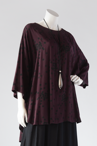 Longback Top in Porto Cubist Crinkle