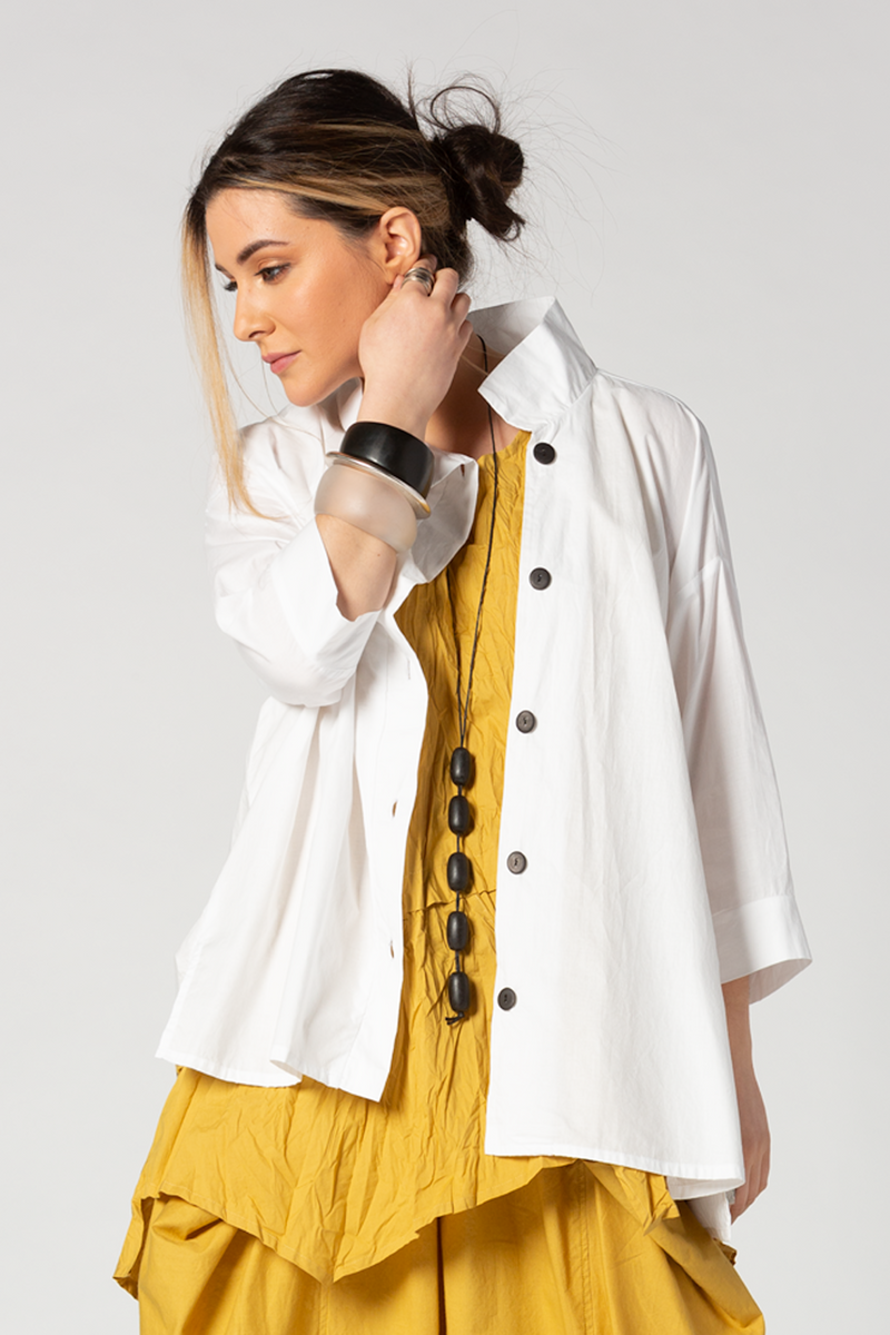 Isabelle Jacket in White Carnaby