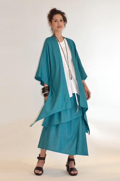 Shown w/ Long Kimono Jacket and Asymmetric Skirt